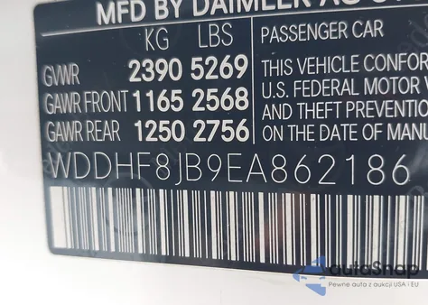 2014 Mercedes-Benz E 350 4Matic z USA, uszkodzony, nr VIN WDDHF8JB9EA862186